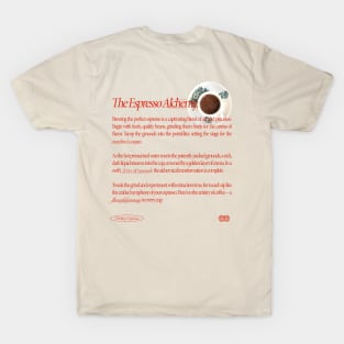 The Espresso Alchemy - Typographic Design With Retro Vibes T-Shirt